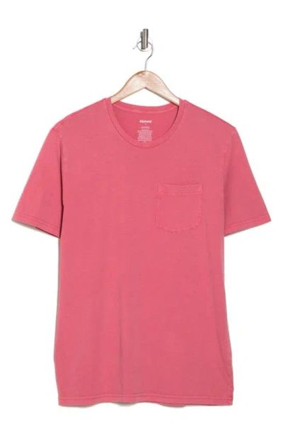 Abound Pocket Acid Wash T-shirt In Pink