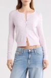 Abound Pointelle Cardigan In Pink