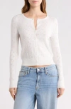 Abound Pointelle Cardigan In White