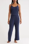 Abound Pointelle Knit Camisole Pajamas In Blue