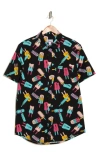 ABOUND ICE POP PARTY SHORT SLEEVE COTTON BUTTON-UP SHIRT