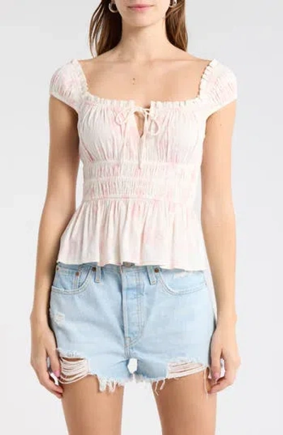 Abound Pretty Peplum Top In Multi