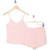 Abound Pretty Pointelle Shortie Pajamas In Pink Balm
