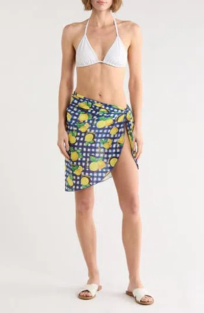 Abound Printed Mesh Sarong In Multi