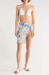 Abound Printed Mesh Sarong In Multi