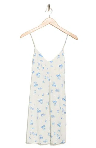 Abound Printed Minidress In Ivory Sm Floral Drift