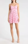 Abound Printed Minidress In White