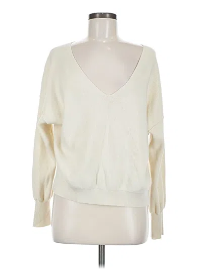 Pre-owned Abound Pullover Sweater In White