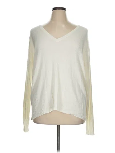 Pre-owned Abound Pullover Sweater In White