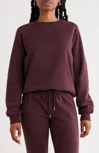 Abound Raglan Sleeve Sweatshirt In Burgundy