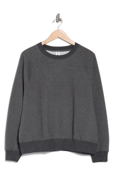 Abound Raglan Sleeve Sweatshirt In Grey Medium Charcoal Heather