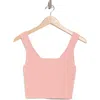 Abound Reversible Rib Crop Sweater Tank In Pink Sky