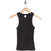 Abound Rib Tank In Black Night