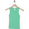 Abound Rib Tank In Green Katydid