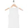 Abound Rib Tank In White Blanc