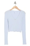 Abound Rosette Long Sleeve T-shirt In Blue Feather