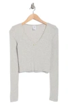 Abound Rosette Long Sleeve T-shirt In Grey Light Heather
