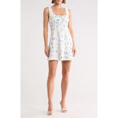 Abound Ruched Bodice Knit Dress In White