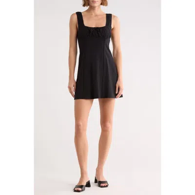 Abound Ruched Bodice Knit Dress In Black