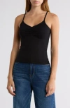 Abound Ruched Front Cami In Black
