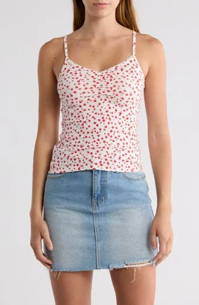Abound Ruched Front Cami In White