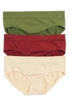 Abound Sammy Low Rise Hipster Briefs In Red Grape -beige Almond