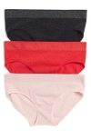 Abound Sammy Low Rise Hipster Briefs In Red Lurex -black Lurex