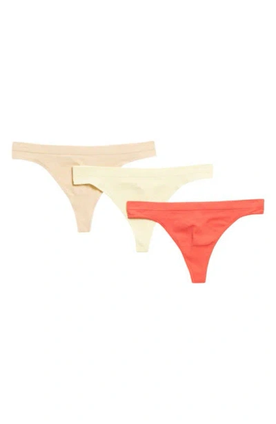 Abound Sammy Seamless Thong In Yellow Clover -beige Multi