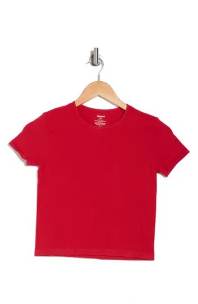 Abound Seamless Crewneck Baby Tee In Red Lipstick