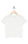 Abound Seamless Crewneck Baby Tee In White Blanc