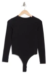 Abound Seamless Long Sleeve Bodysuit In Black