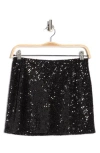 Abound Sequin Miniskirt In Black