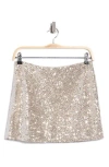Abound Sequin Miniskirt In Silver