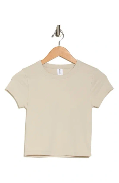 Abound Short Sleeve Baby Tee In Beige Pumice