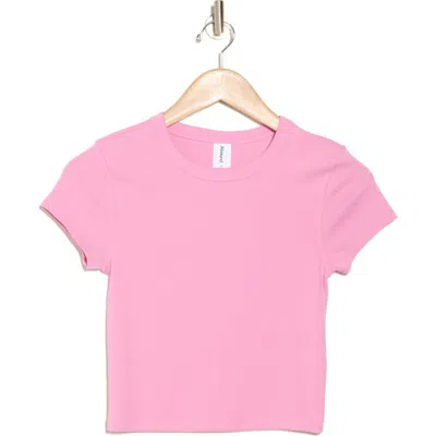 Abound Short Sleeve Baby Tee In Pink Moonlite