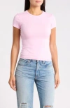 Abound Short Sleeve Baby Tee In Pink Sweet