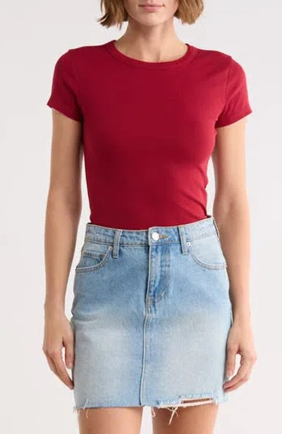Abound Short Sleeve Baby Tee In Red Cinder