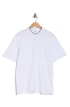 Abound Short Sleeve Cotton Henley In White