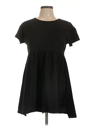 Pre-owned Abound Short Sleeve Top Black Keyhole Neckline Tops