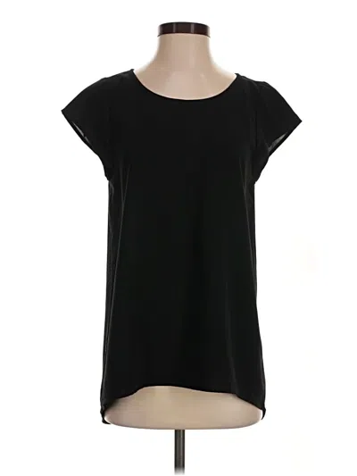 Pre-owned Abound Short Sleeve Top Black Scoop Neck Tops