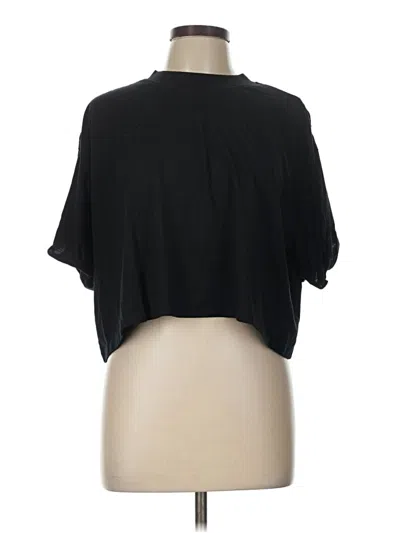 Pre-owned Abound Short Sleeve Turtleneck In Black