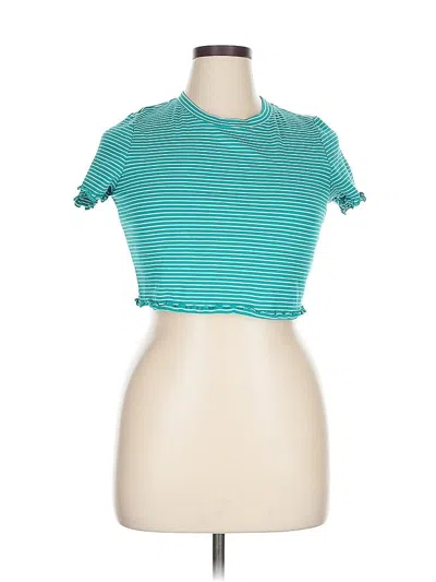 Pre-owned Abound Short Sleeve Turtleneck In Blue