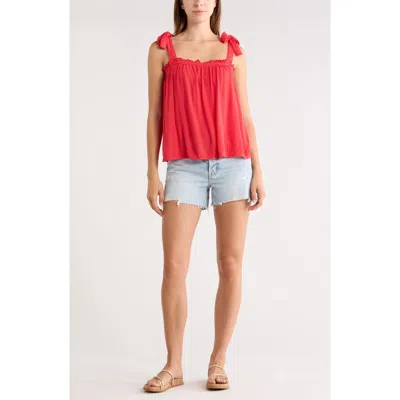 Abound Shoulder Tie Boho Cami In Red