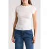 Abound Side Cinch Baby T-shirt In White Blanc