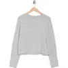 Abound Sleepy Crewneck Sweatshirt In Grey Heather