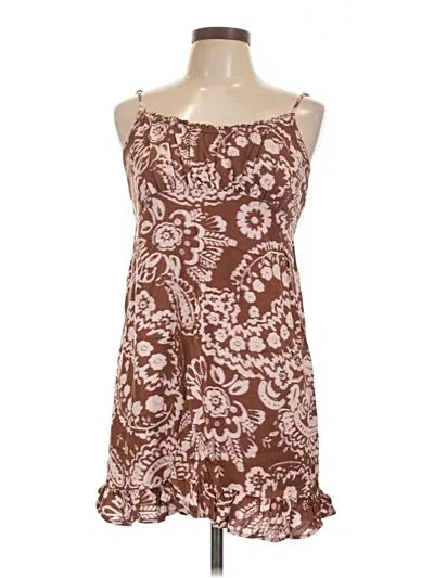 Pre-owned Abound Sleeveless Top Brown Strapless Neckline Tops