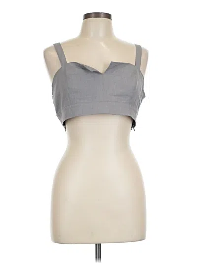 Pre-owned Abound Sleeveless Top Gray Strapless Neckline Tops
