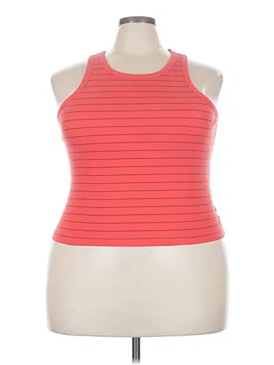 Pre-owned Abound Sleeveless Top Orange Halter Neckline Tops