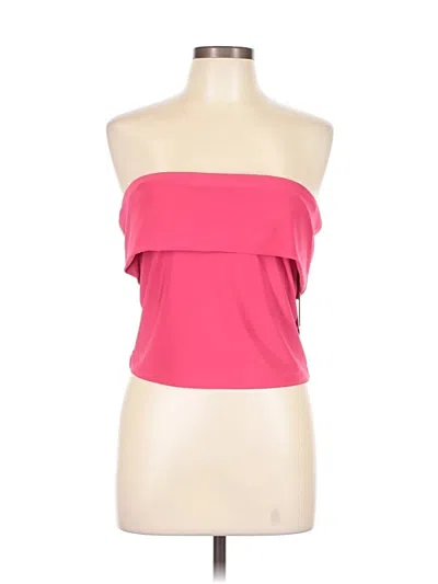 Abound Sleeveless Top Pink Strapless Neckline Tops