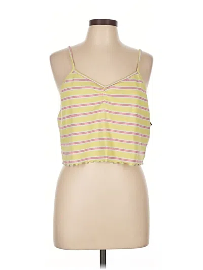 Pre-owned Abound Sleeveless Top Yellow Sweetheart Neckline Tops